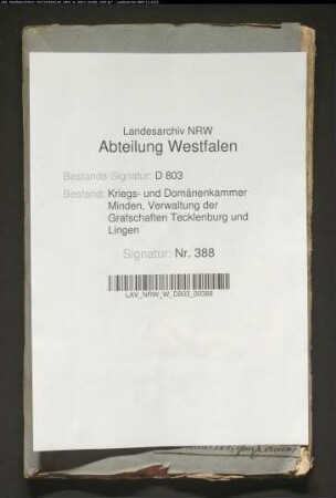Die von dem Müller Hantelmann zu Ledde anzulegende Bockmühle