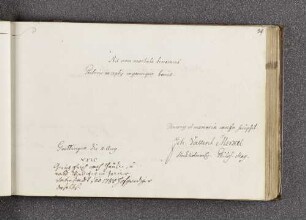 Joh[ann[ Vallent[in] Merkel. – Incipit: Nil non mortale tenemus pectoris exemplii ingeniique bonis. – Göttingen, 11.08.177?