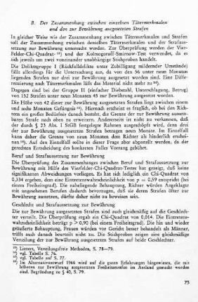Geschlecht und Strafaussetzung zur Bewährung