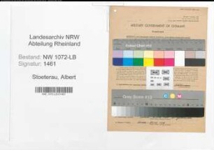 Entnazifizierung Albert Stoeterau , geb. 11.07.1901 (Lehrer)