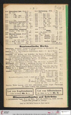 Numismatische Werke