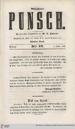 Nro. 37 (5. Sept. 1852)