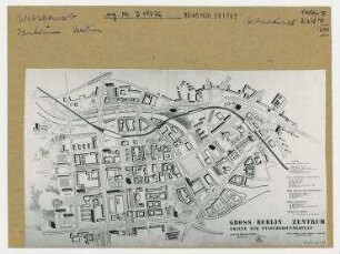 Gross-Berlin Zentrum. Skizze zum Stadtbebauungsplan (außerhalb des Städtebaulichen Ideenwettbewerbs zum Berliner Stadtzentrum entstandene Städtebauliche Studie). Berlin, Mitte, Stadtzentrum