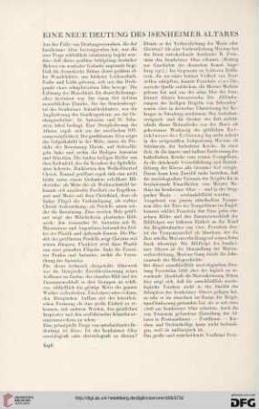 20: Eine neue Deutung des Isenheimer Altars