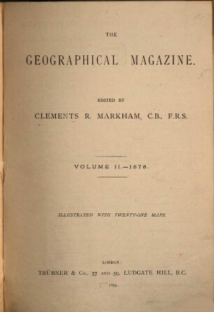 The Geographical magazine. 2. 1875