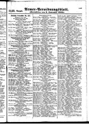 1142.Ausgabe. Mittwoch, 6. September 1916