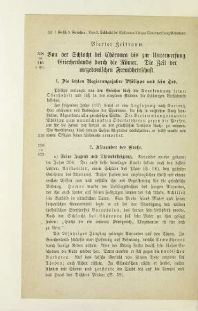 Vierter Zeitraum. Von der Schlacht bei Chäronea bis zur Unterwerfung Griechenlands durch die Römer. Die Zeit der mazedonischen Fremdherrschaft