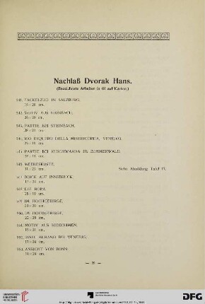 Nachlaß Dvorak Hans (Nr. 541-642)