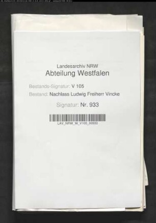 48 Briefe des Bruders Ludwig Vincke