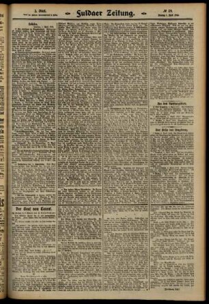 Zweite Ausgabe vom Montag, den 07. April 1913.