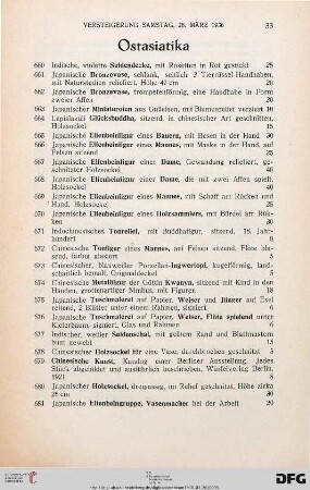 Ostasiatika (Nr. 660-725)