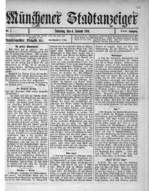 Münchener Stadtanzeiger. 1919 = Jg. 31