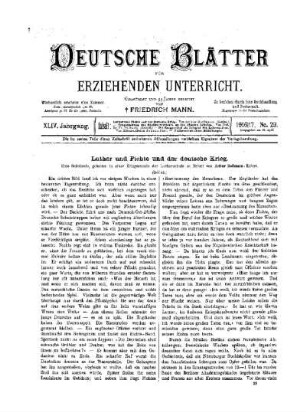 Luther und Fichte und der deutsche Krieg : (Schluß)