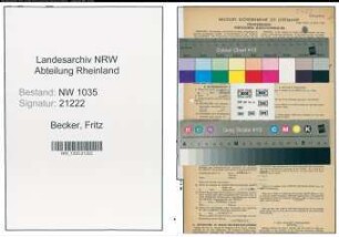 Entnazifizierung Fritz Becker , geb. 24.10.1893 (Schlosser)