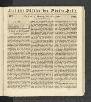 172. 14. Oktober 1833