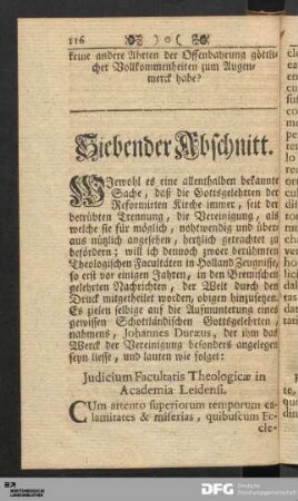 Judicium Facultatis Theologicæ in Academia Leidensi.
