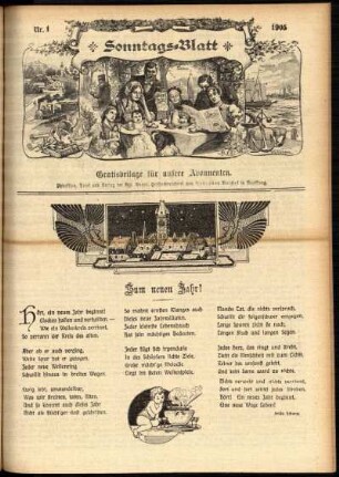 Ausgabe vom Sonntag, den 01. Januar 1905.