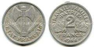 Frankreich, 2 Francs