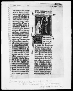 Legenda Sanctorum — Verkündigung, Folio 130recto