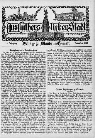 Luthers Beziehungen zu Eisenach (Schluß) / Dr. Hermann Helmbold