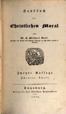 Handbuch der christlichen Moral, 2