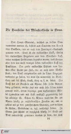 [1].1843: Die Bausteine der Münsterkirche in Bonn
