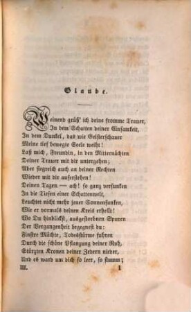 C. A. Tiedge's Leben und poetischer Nachlaß, 3. Tiedge's poetischer Nachlaß, nebst Gedichten an den Sänger der Urania