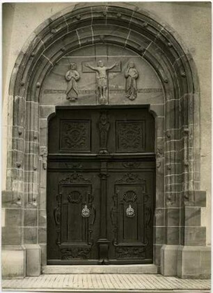 Westportal der Stadtkirche Mariä Himmelfahrt