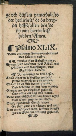 Psalmo XLIX.