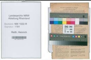 Entnazifizierung Heinrich Reith , geb. 17.12.1902 (Verwaltungsangestellter)