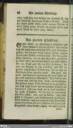 Am zweiten Christtage