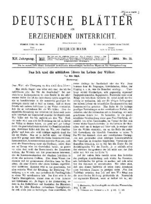 Das Ich und die sittlichen Ideen im Leben der Völker : (Fortsetzung)