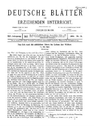 Das Ich und die sittlichen Ideen im Leben der Völker : (Fortsetzung)