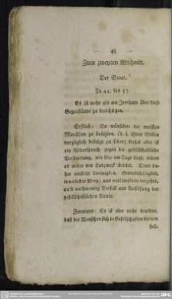 Zum zweyten Abschnitt