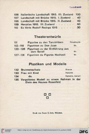 Plastiken und Modelle