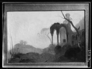 Landschaft mit Ruine