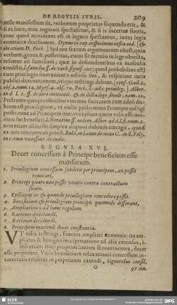 Regula XVI. Decet concessum à Principe beneficium esse mansurum