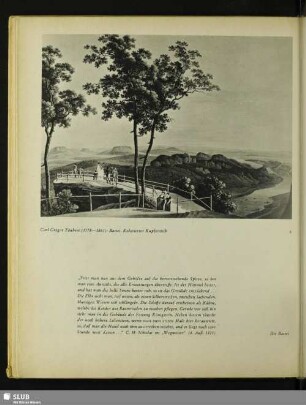 Carl Georg Täubert (1778-1861): Bastei. Kolorierter Kupferstich