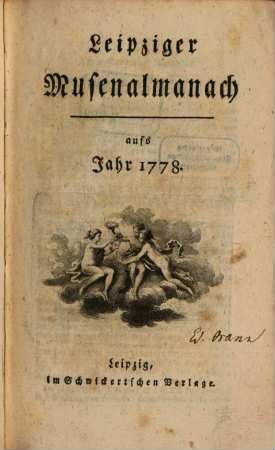 Leipziger Musenalmanach. 1778, 1778