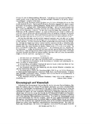 Kinematograph und Wissenschaft
