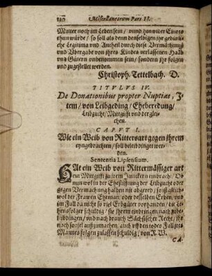 Titulus IV. De Donationibus propter Nuptias [...]