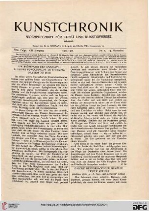Heft 5 (14. November 1901)