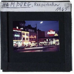 Hamburg, Reeperbahn : Nachtaufnahme