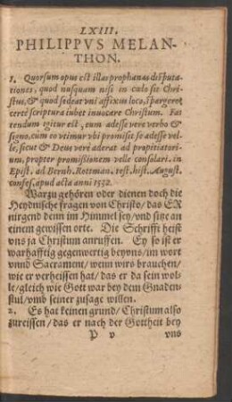 LXIII. Philippus Melanthon.