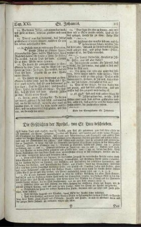 Die Geschichten der Apostel, von St. Luca beschrieben.
