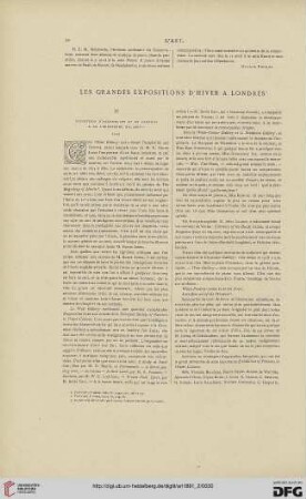 7: Les grandes expositions d'hiver à Londres