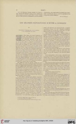 7: Les grandes expositions d'hiver à Londres
