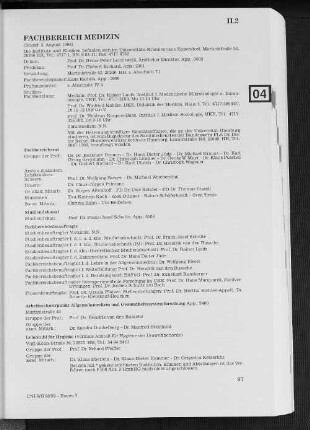 Fachbereich Medizin