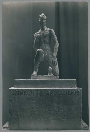 Heine-Denkmal für Düsseldorf, Entwurf II, 1931/32, Gips