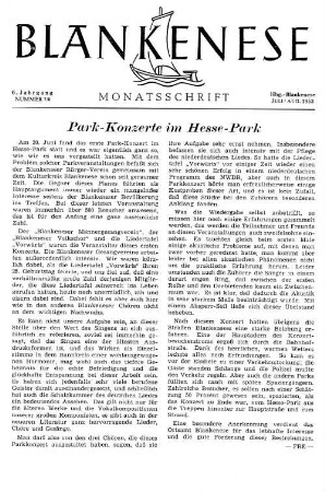 Park-Konzerte im Hesse-Park